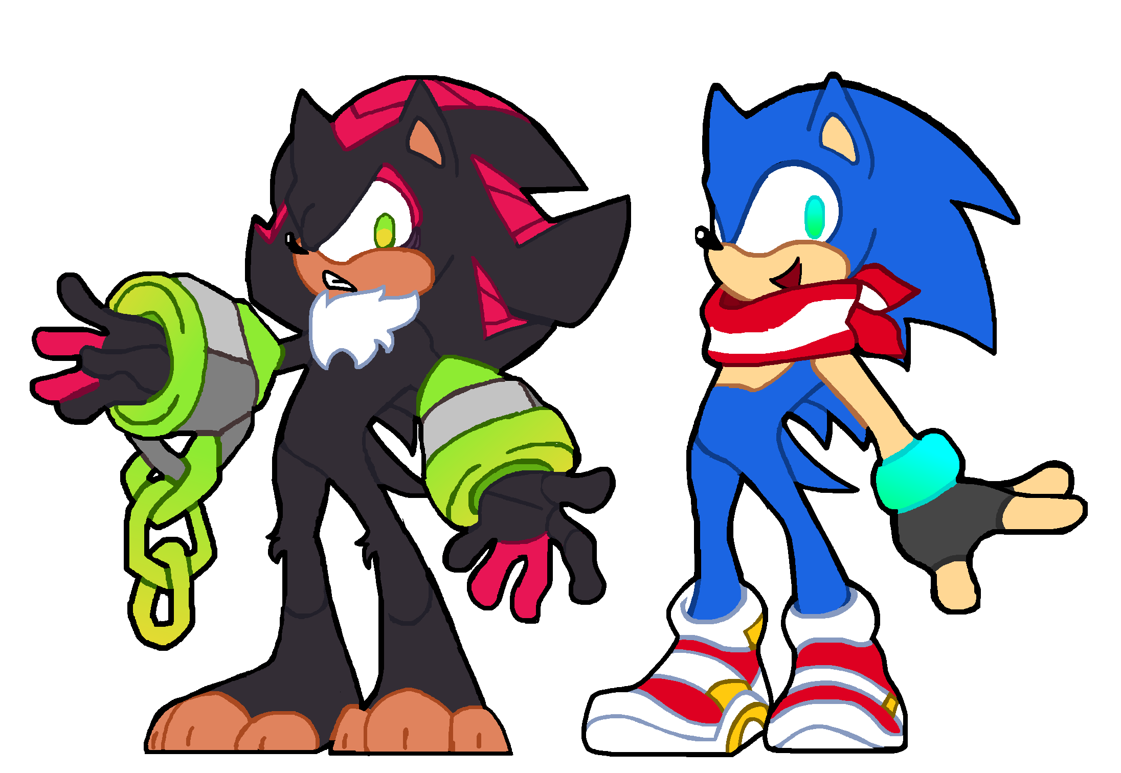 Sonic The Hedgehod & Shadow The Ultimate-Lifeform by EddieSheep -- Fur  Affinity [dot] net