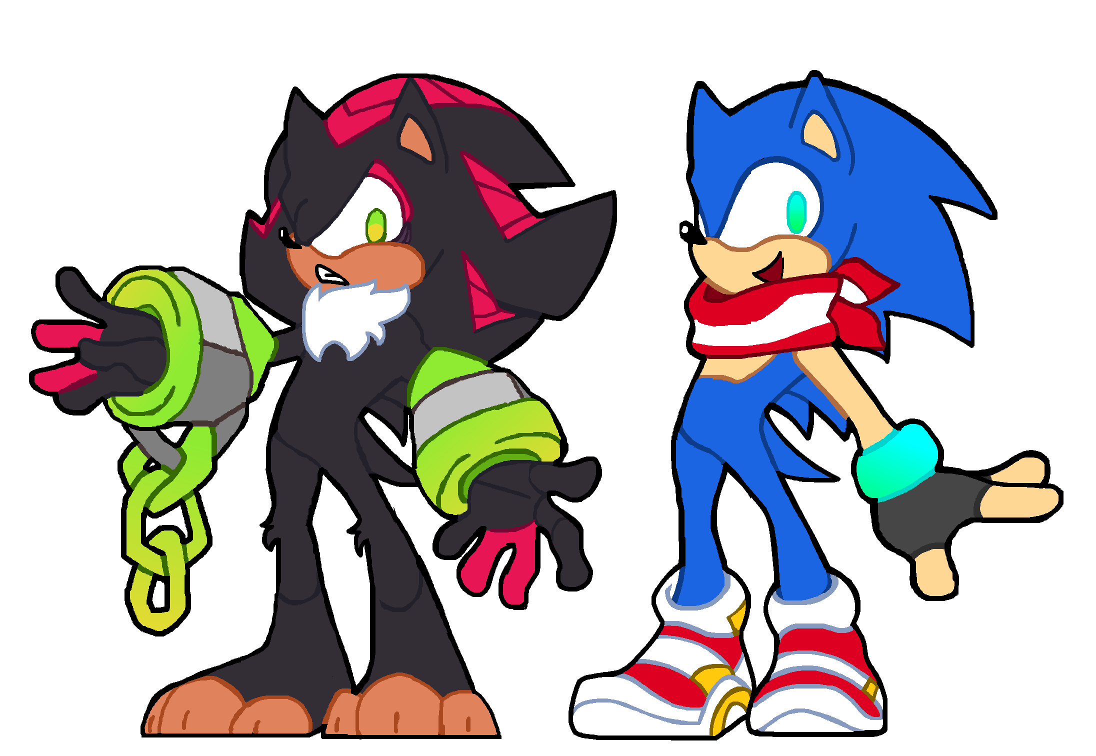 Sonic as Ember and Shadow as Wade (Sonic x Elemental) : r