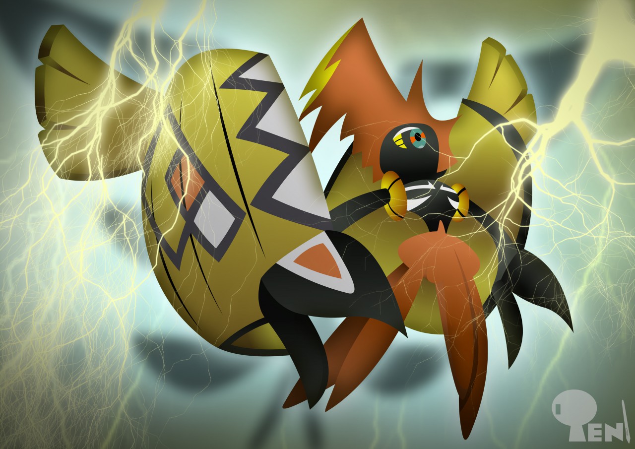 tapu koko (pokemon) drawn by chorefuji