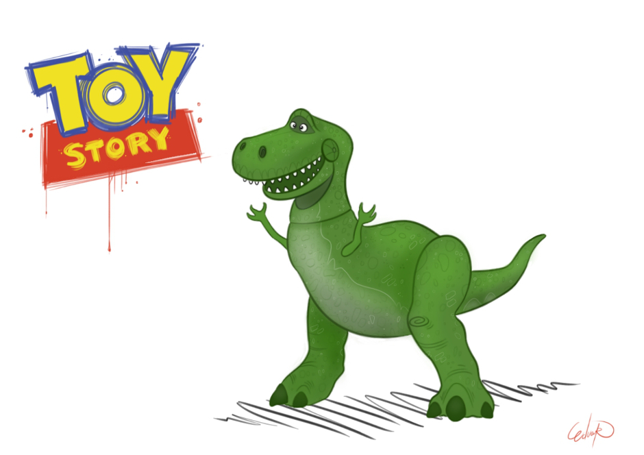 Dinossauro Rex (Toy Story) - Desenho de holos - Gartic