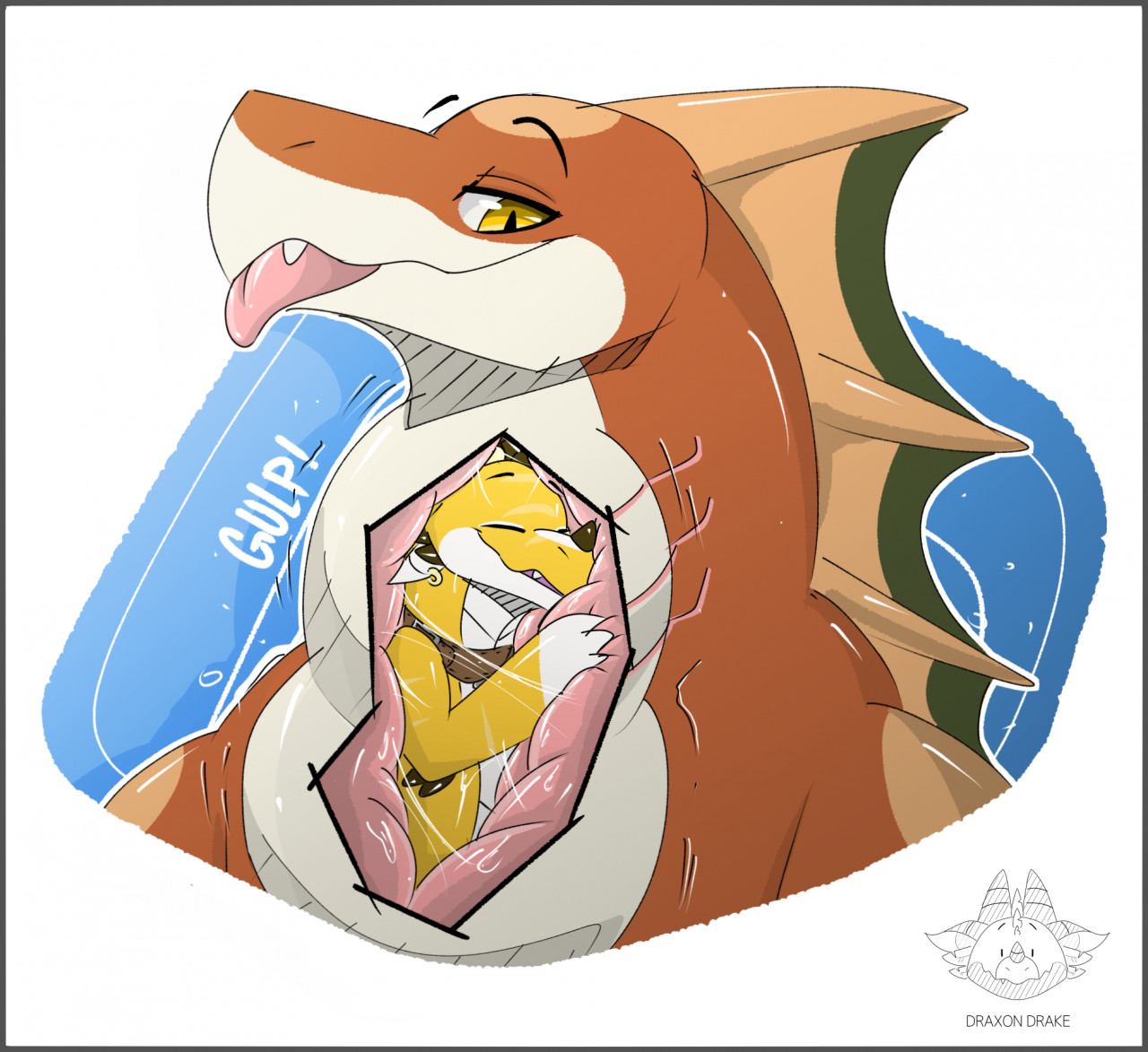 Eel Throat Bulge~ (Internal) by Eelvore -- Fur Affinity [dot] net