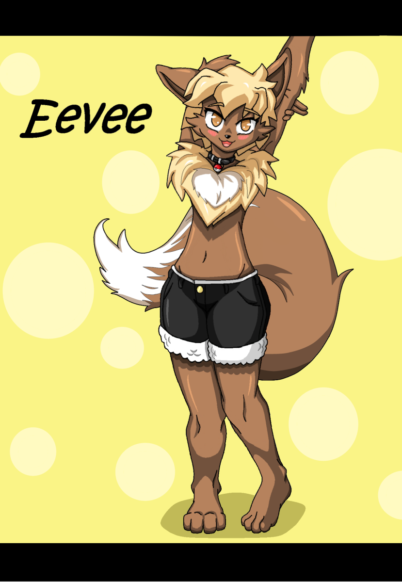 Anthro Eevee by Eeveebro -- Fur Affinity [dot] net