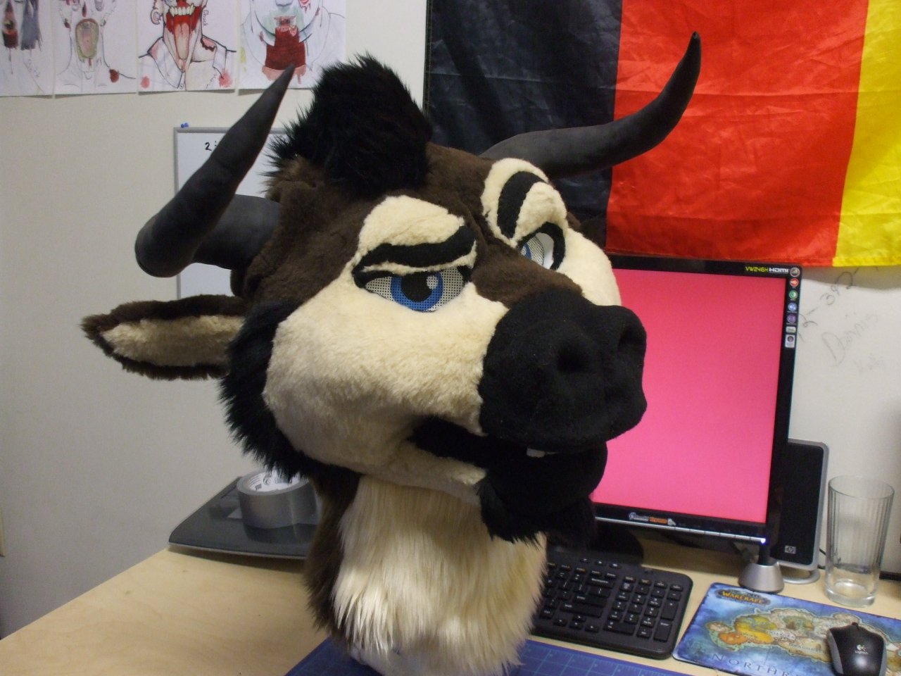 Bull/Cow Fursuit on sale Head