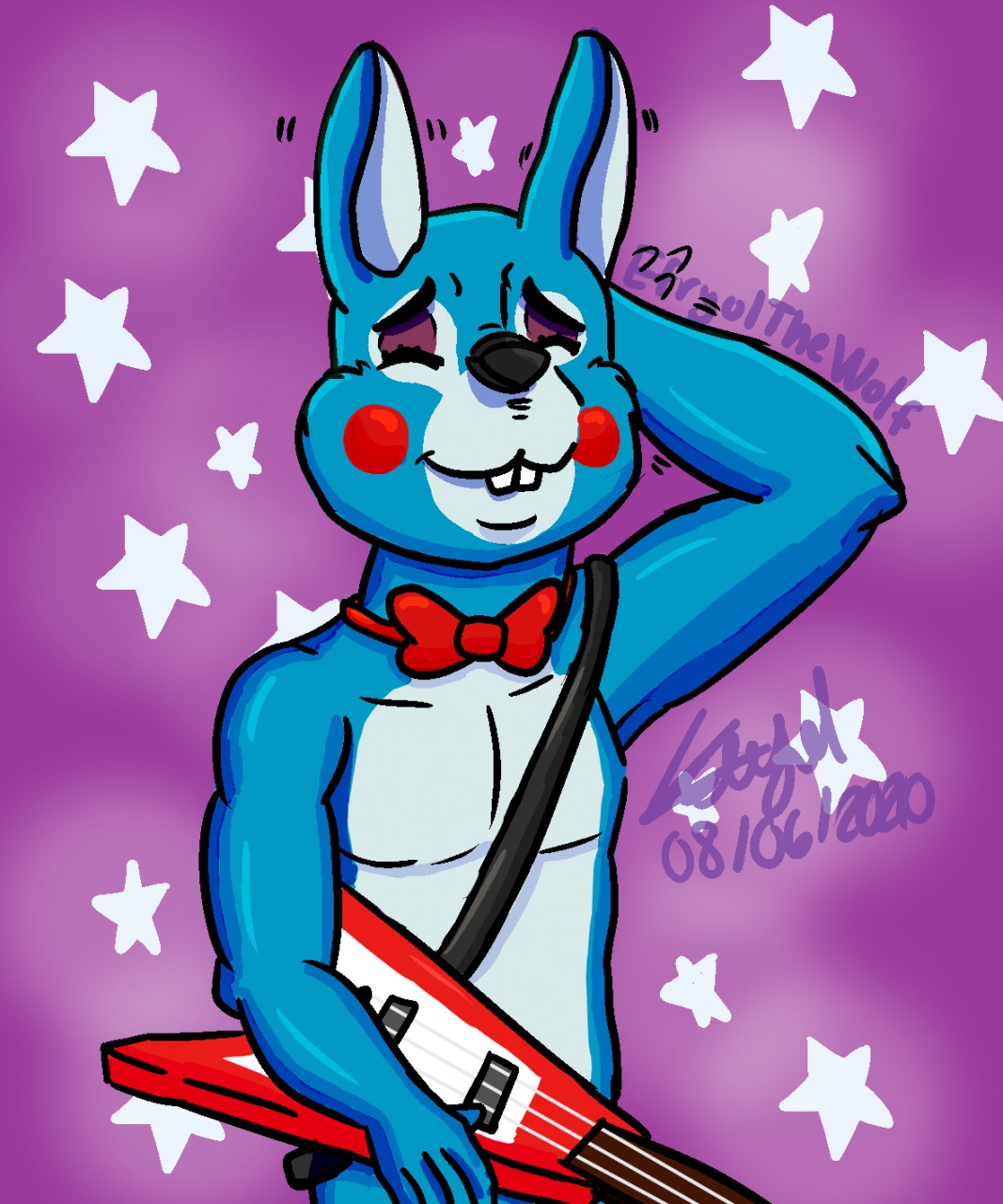 Toy Bonnie From FNAF 2 by EfryolTheWolf -- Fur Affinity [dot] net