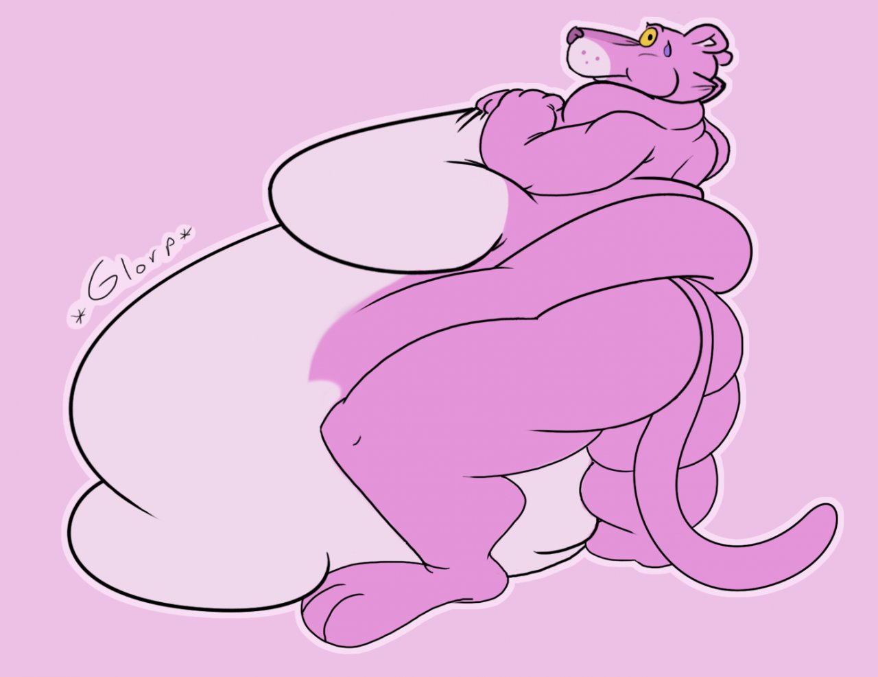 Blobby Pink Panther by eggo21 -- Fur Affinity [dot] net