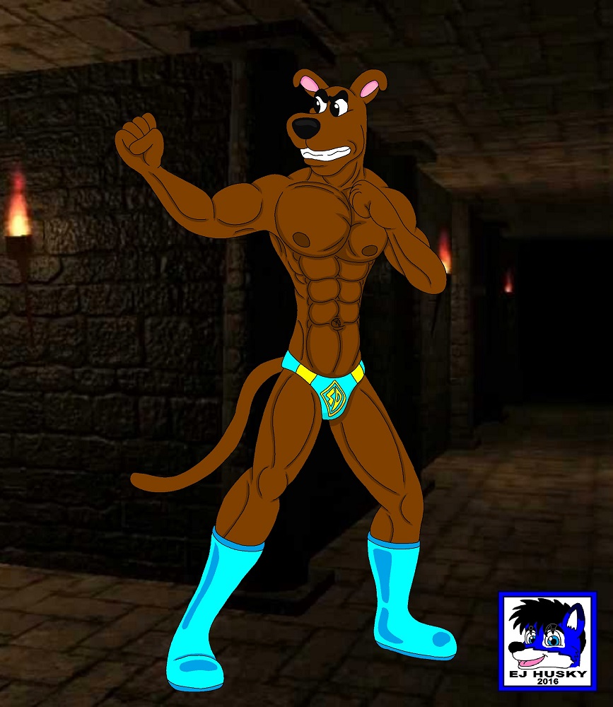 Size. scooby-doo. muscle. sexy. handsome. scooby. 