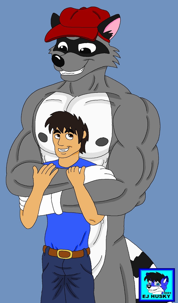 Big Hug (Shirtless) by EJ_Husky -- Fur Affinity [dot] net