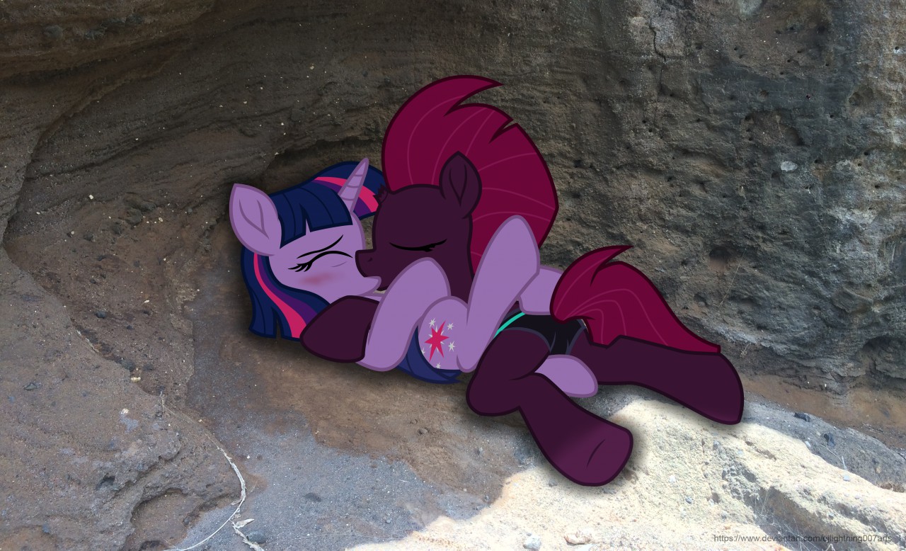 Tempest and Twilight Making out at Secret Beach by EJ_Lightning_007 -- Fur  Affinity [dot] net