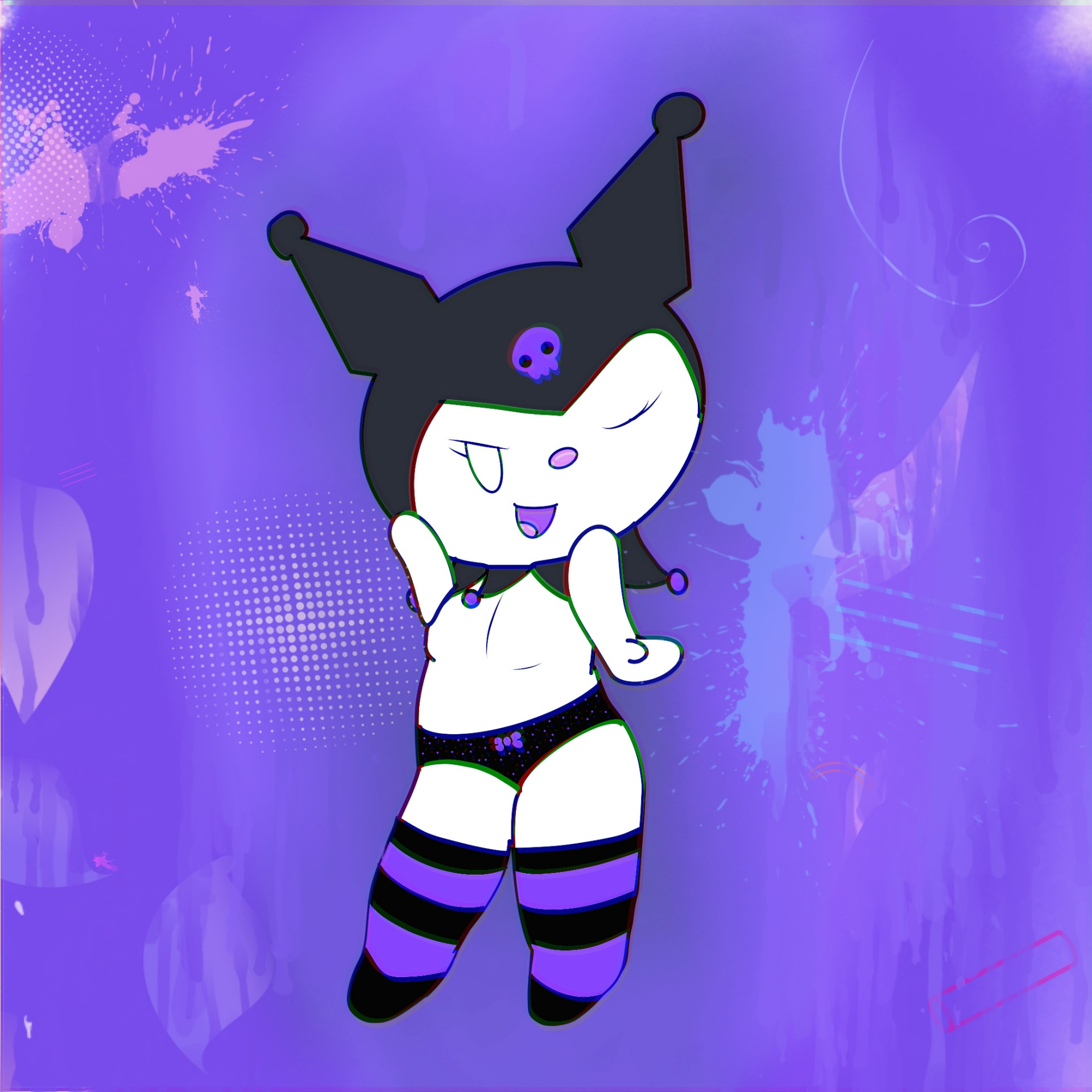 Kuromi underwear by Elchicharomagico Fur Affinity dot net