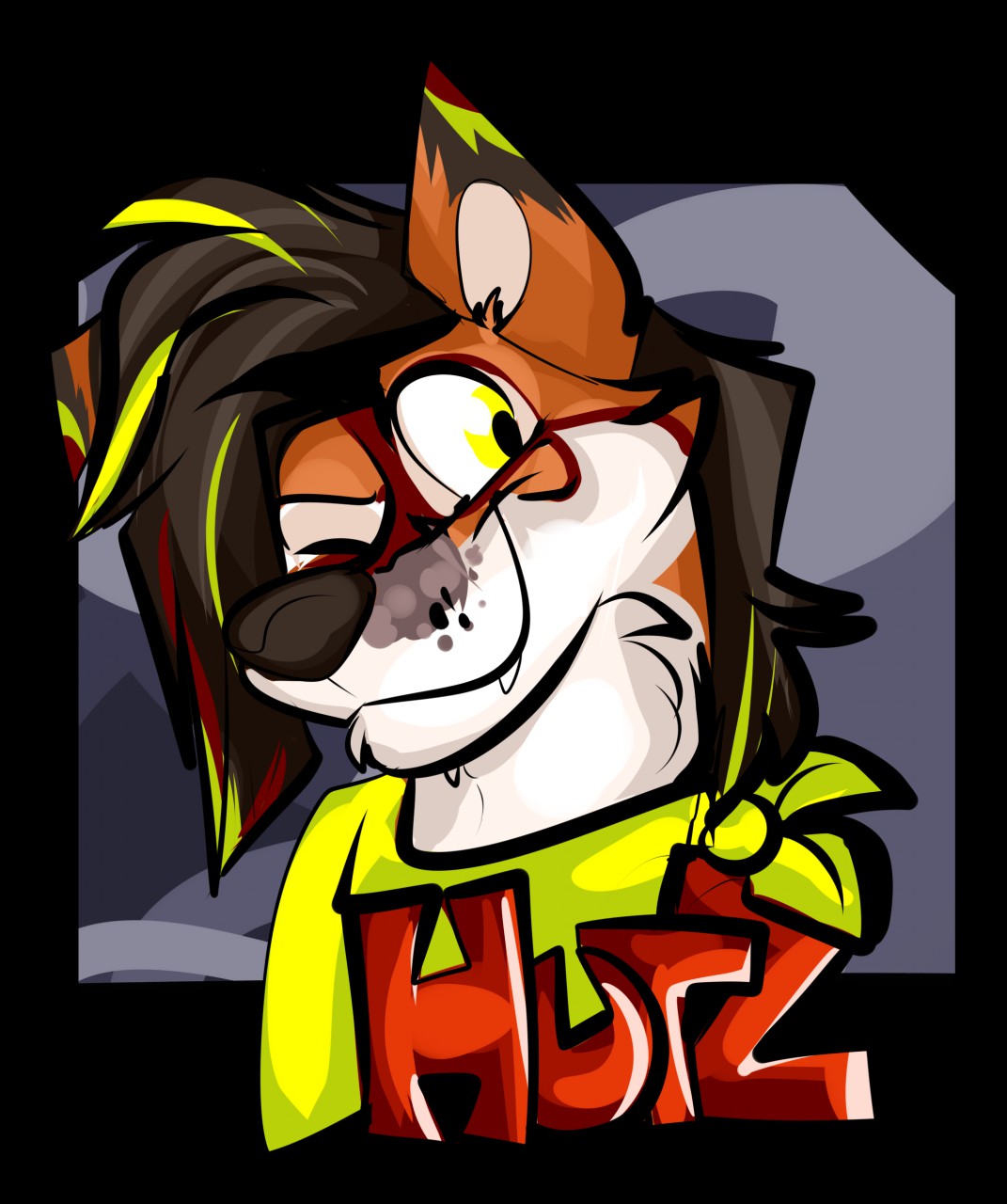 Hutz con badge by Electropaw_Artworks -- Fur Affinity [dot] net