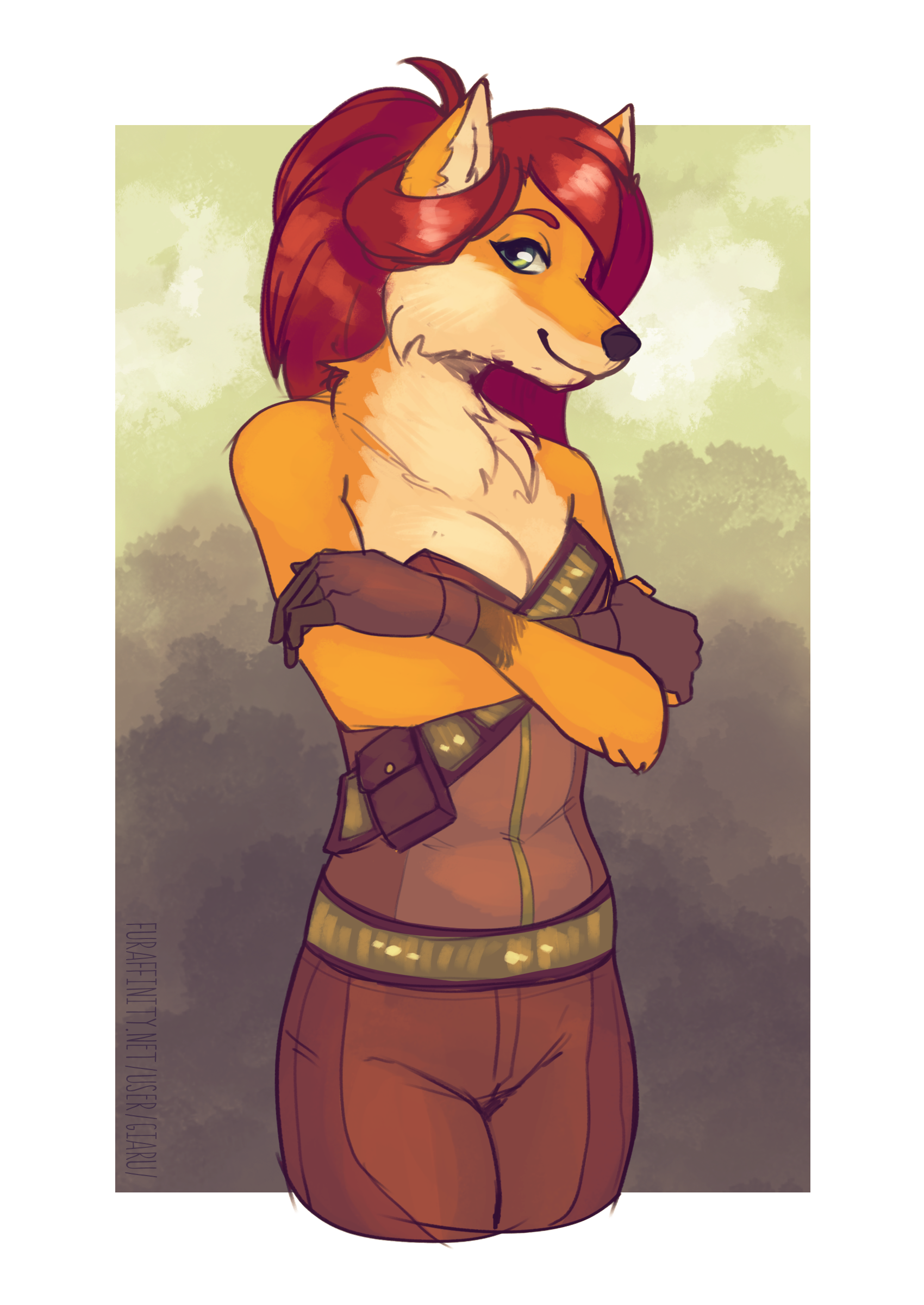 red fox girl