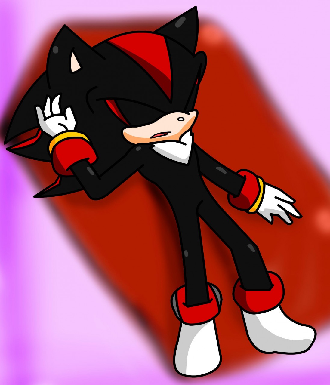 AI Art: Shadow I Suppose - Sonic Chara to Furry by @Zer0Fleet