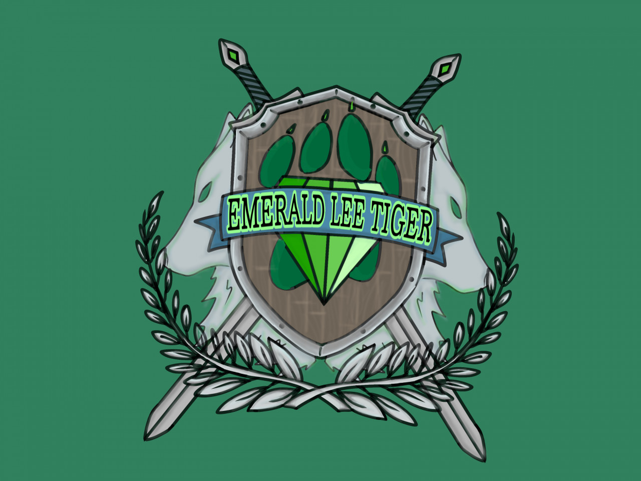 Diamond Warriors Team Logo - Emerald Tiger by EmeraldTiger64 -- Fur  Affinity [dot] net