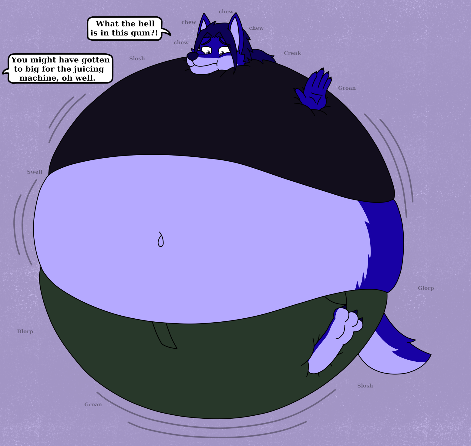 [by SWATtheFox] Too big to juice by EmeraldWuff -- Fur Affinity [dot] net