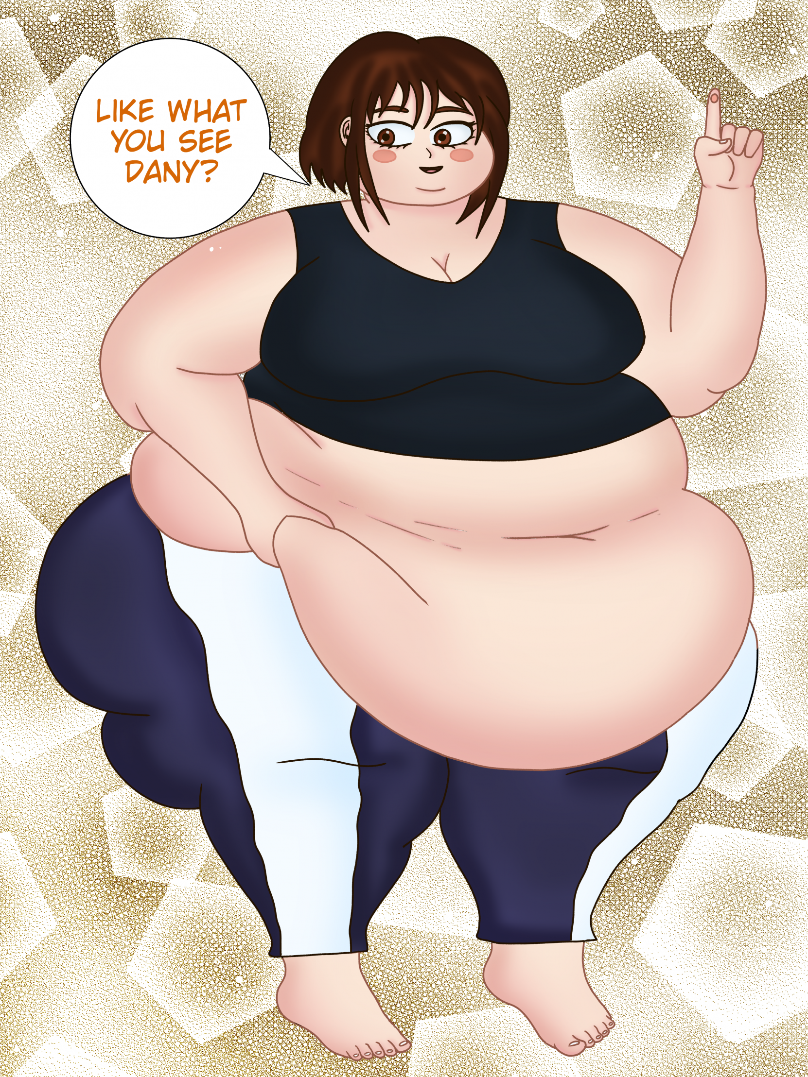 Ssbbw anime weight gain