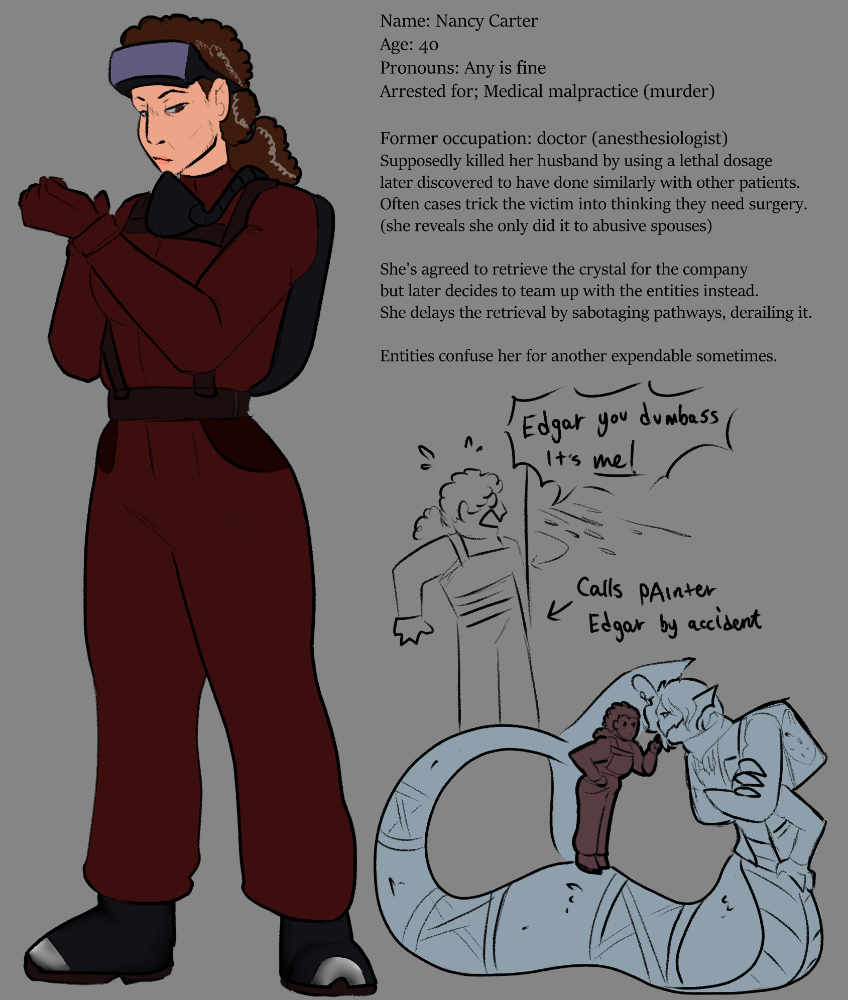 Nancy Carter (Pressure OC) by EmieChii -- Fur Affinity [dot] net