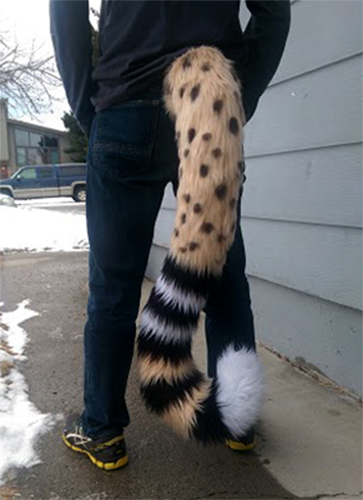 High quality Fursuit Cheetah Tail