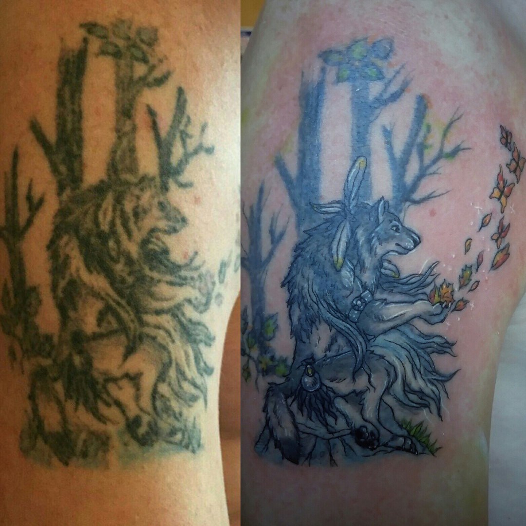 Wolf Tree Collage I did for Craig .... - JP GILL Art & Tattoo | Facebook