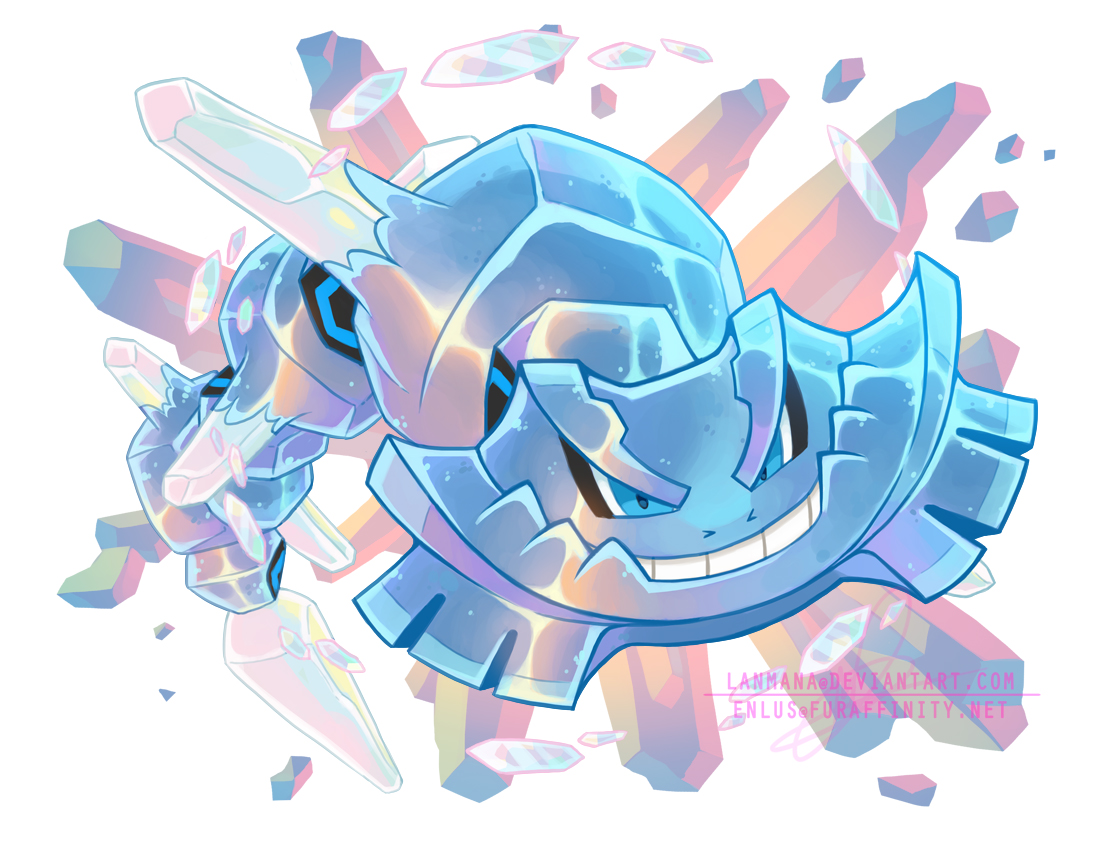 Crystal Mega Steelix by Enlus -- Fur Affinity [dot] net