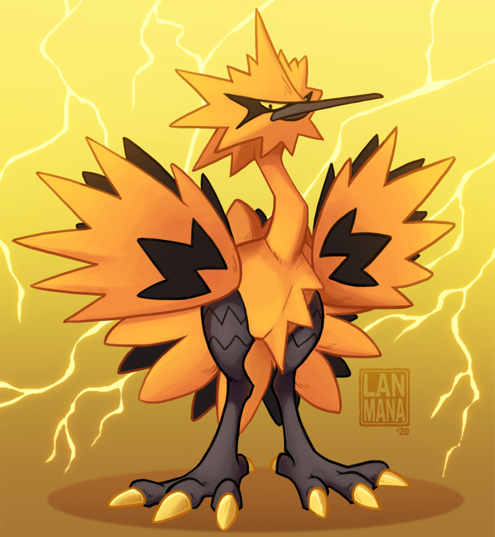 Galarian Zapdos by Enlus -- Fur Affinity [dot] net