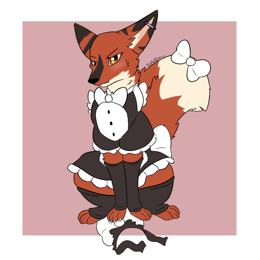 Fox not liking the outfit by Enoot555 -- Fur Affinity [dot] net