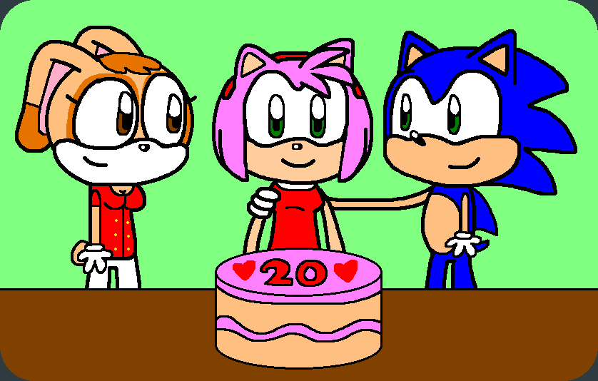 Amy Rose's 20th birthday party by Enophano -- Fur Affinity [dot] net