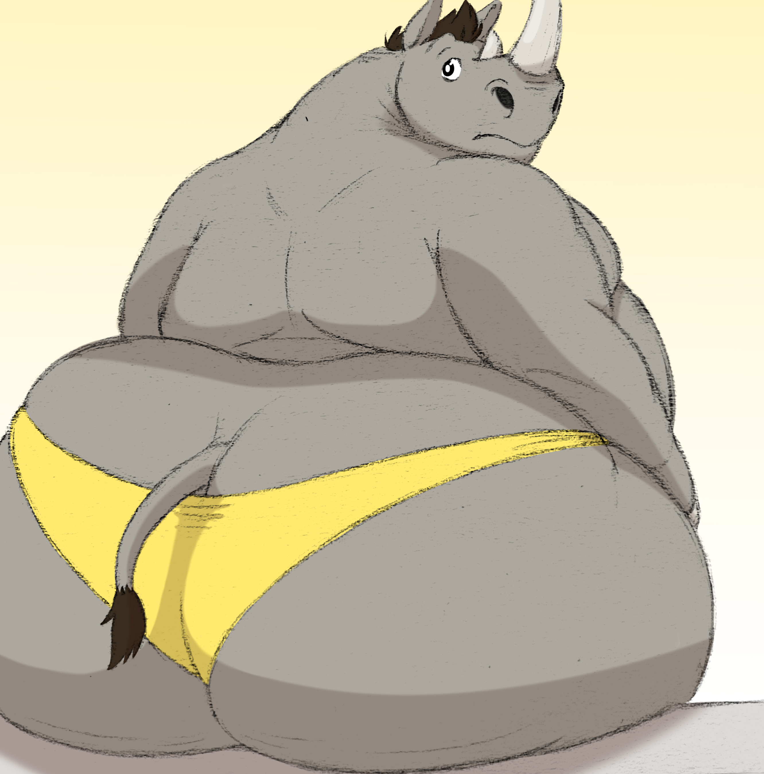 That's a buff ass Rhino! by Misteryus20 -- Fur Affinity [dot] net