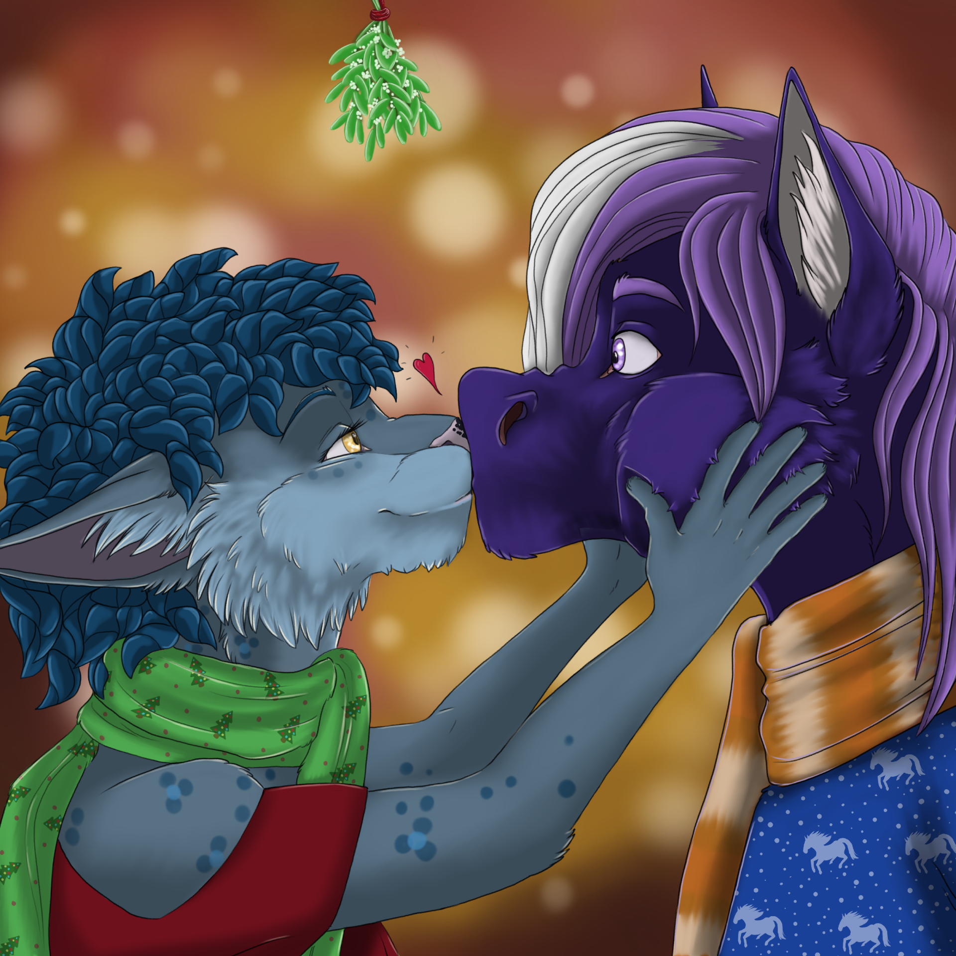 Equuinoxxx_231010_NatalieWeibel_WithKaguri_XmasSurpriseKiss_ by Equuinoxxx  -- Fur Affinity [dot] net