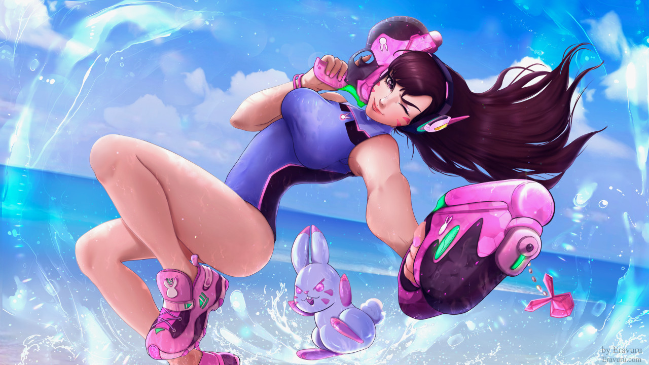 Overwatch D.Va by Eravuru -- Fur Affinity [dot] net