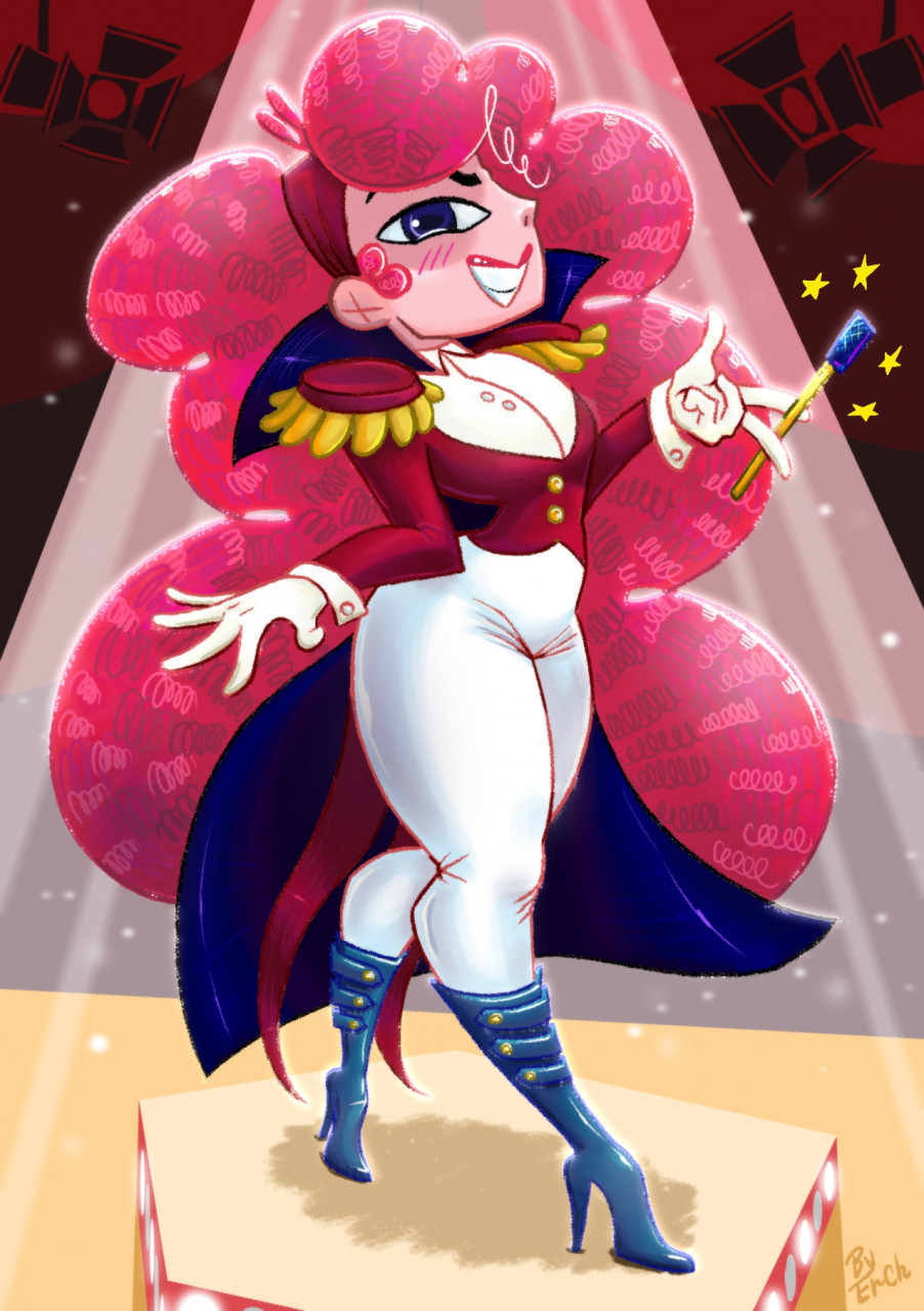 gorgeous Lady Luck from Dicey Dungeons (dressed version) by ErCh_toons --  Fur Affinity [dot] net