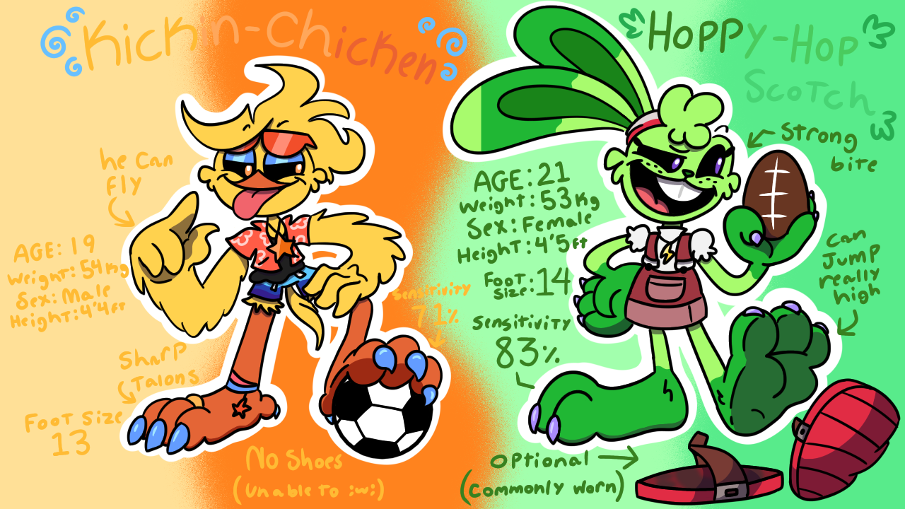 Kickin-Chicken and Hoppy-Hopscotch (Critters AU) by Erikschroth -- Fur  Affinity [dot] net