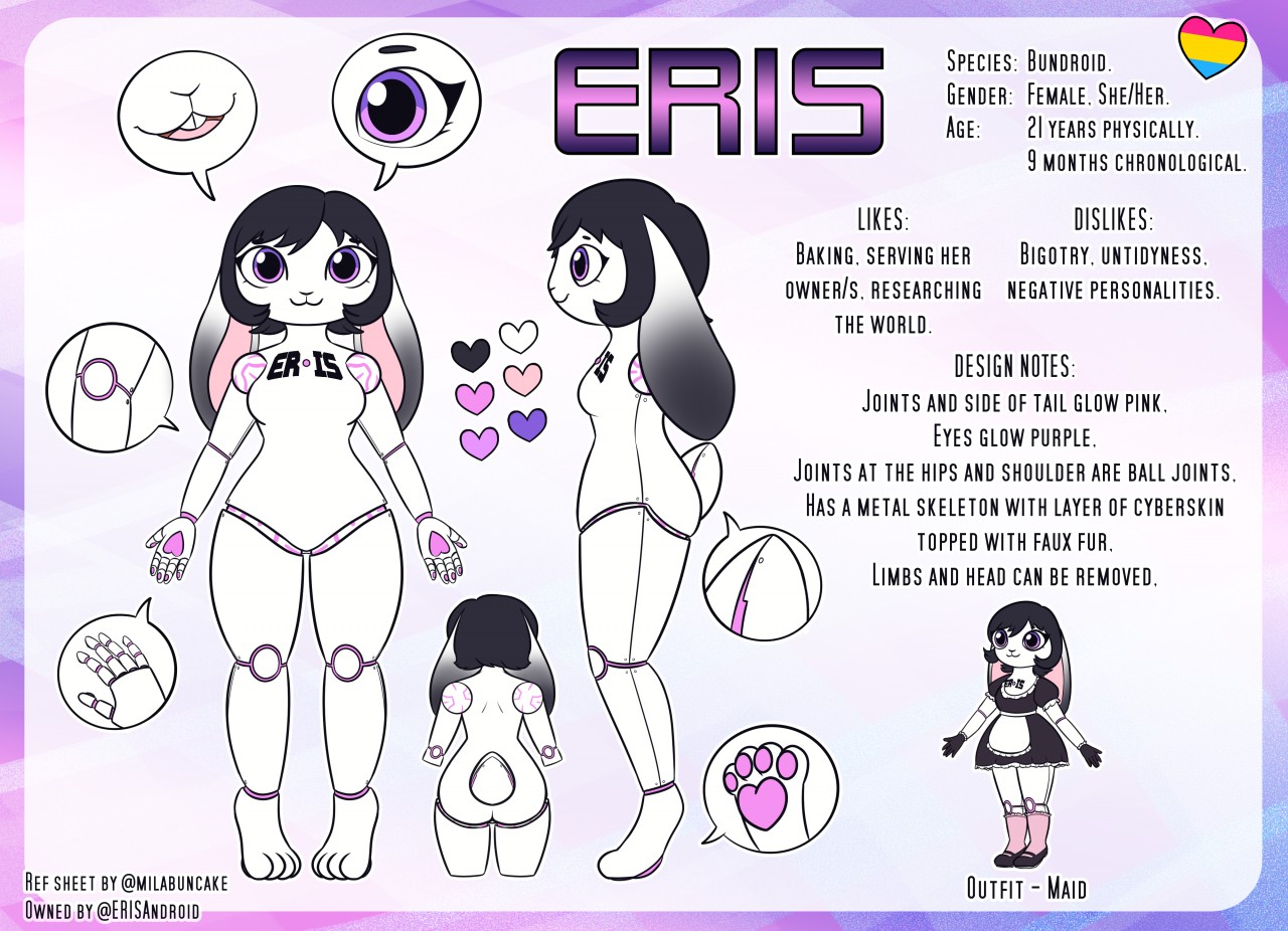 Eris Android Ref Sheet by ErisAndroid -- Fur Affinity [dot] net