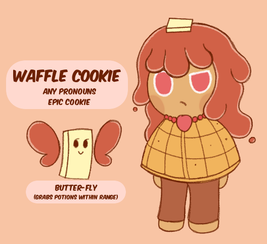 Waffle Cookie Cookie Run Sona Fan Character By EsmeMarion Fur 