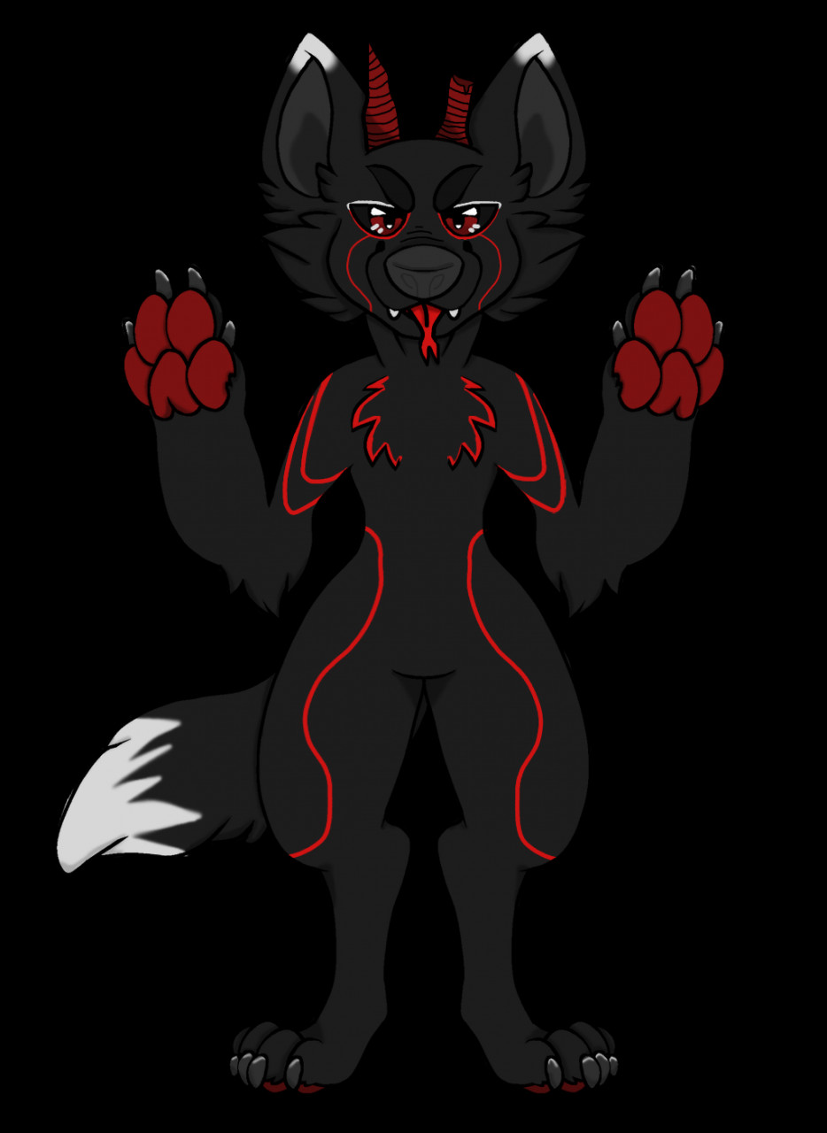 Hellhound fursona! by EspressoBeans -- Fur Affinity [dot] net