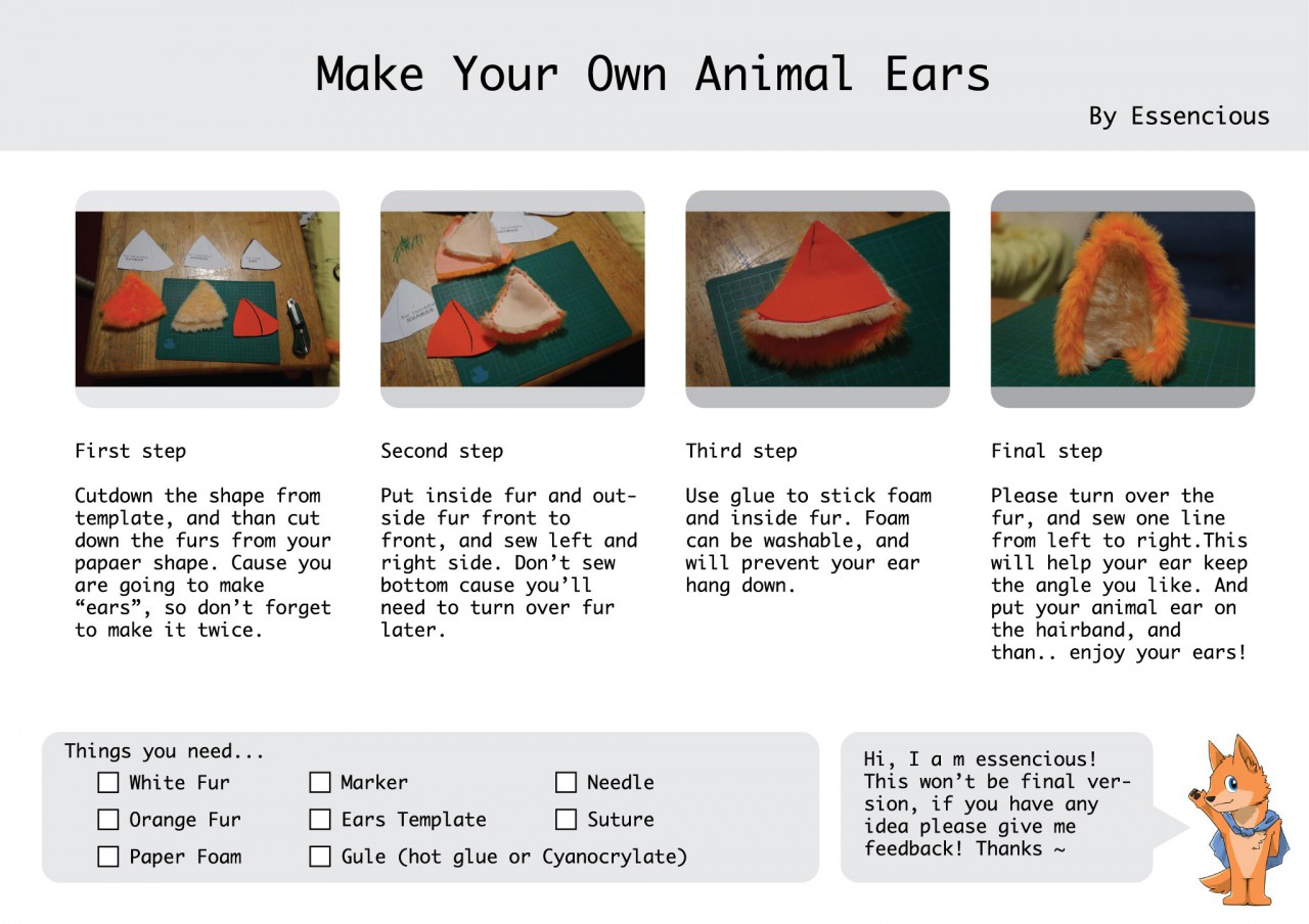 Animal Ears Tutorial by essencious -- Fur Affinity [dot] net