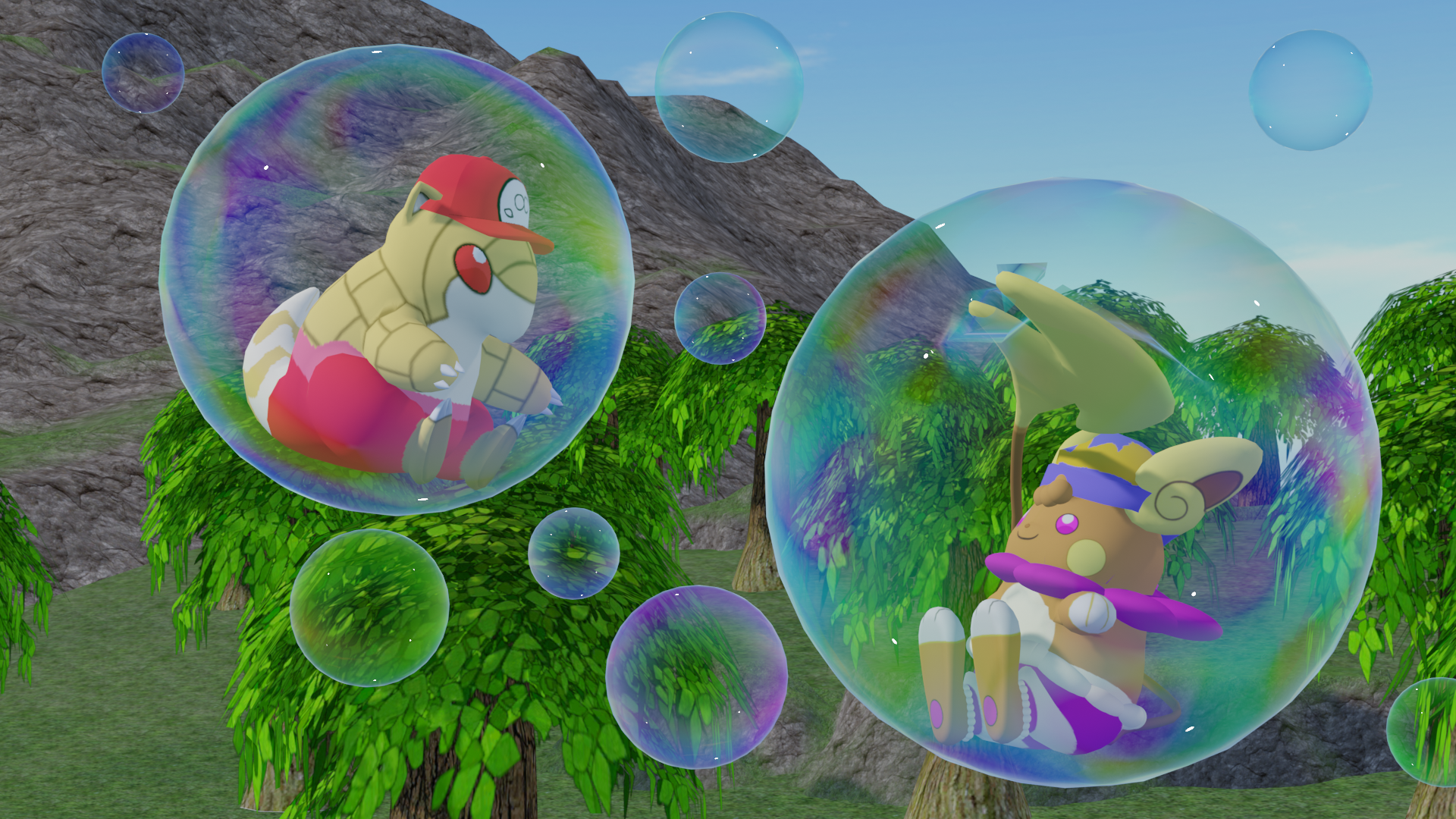 Poke-Bubble Forest Trip By EthanVerGaming -- Fur Affinity [Dot] Net