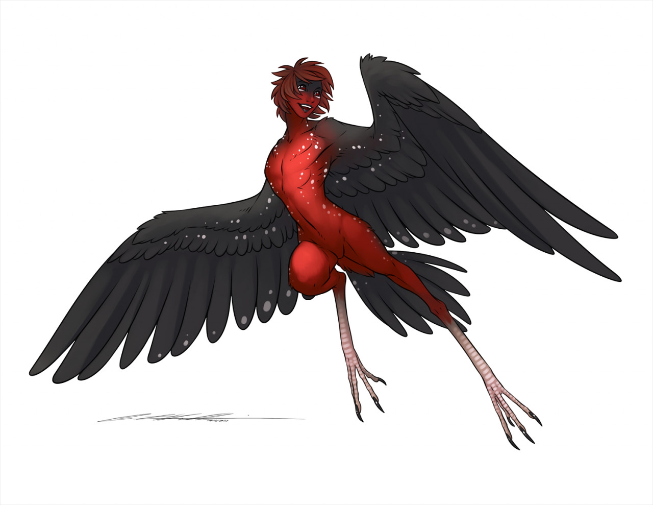 Harpy Holidays - Strawberry Finch by Evelar -- Fur Affinity [dot] net