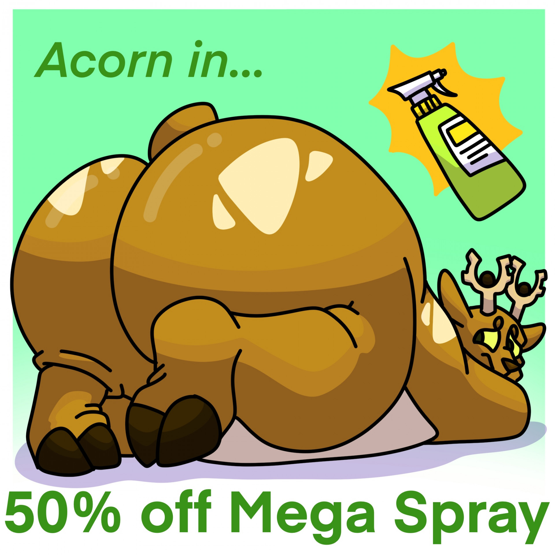 50% off Mega spray story!