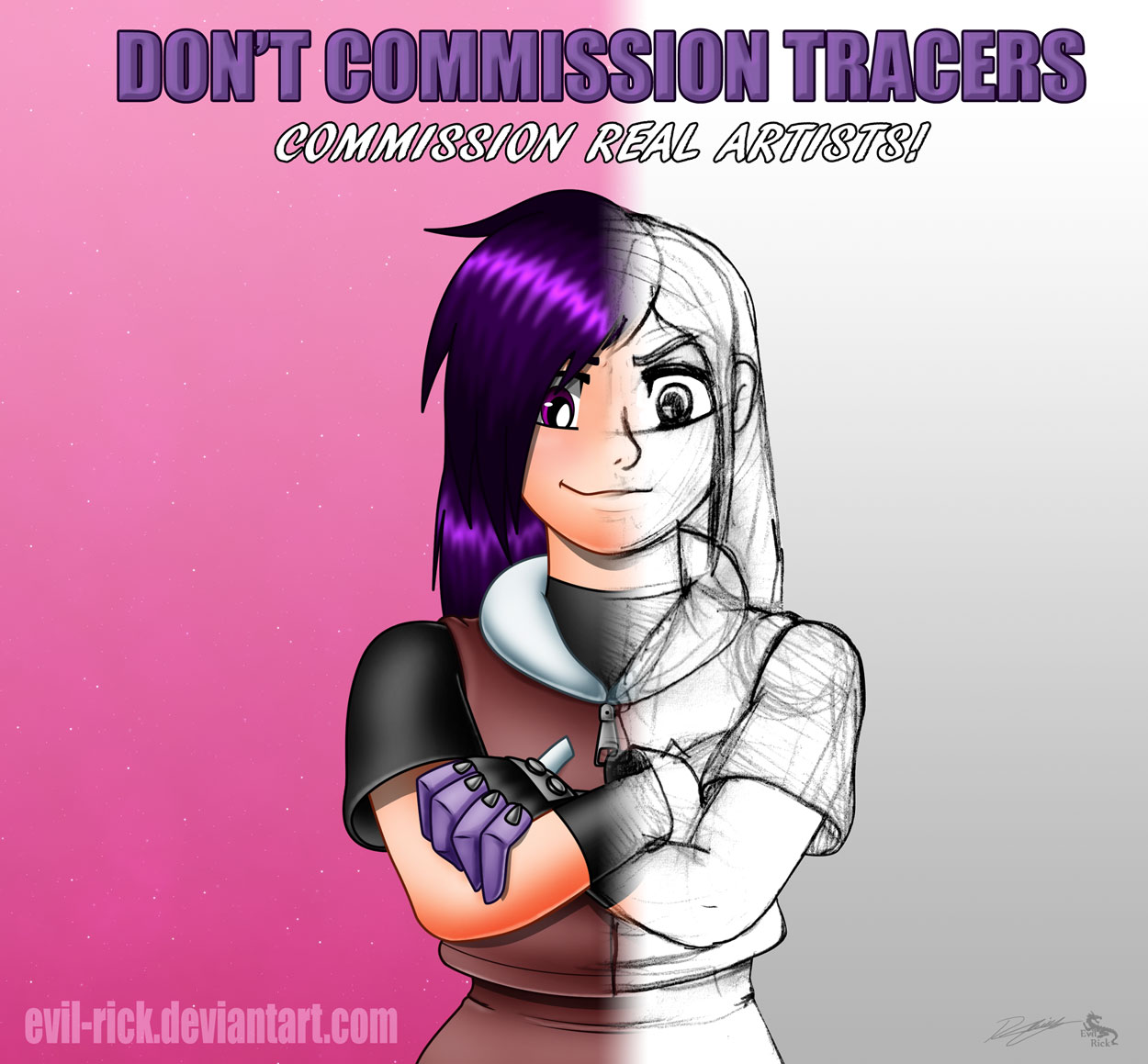 Don't commission Tracers, commission real artists by Evil-Rick -- Fur  Affinity [dot] net
