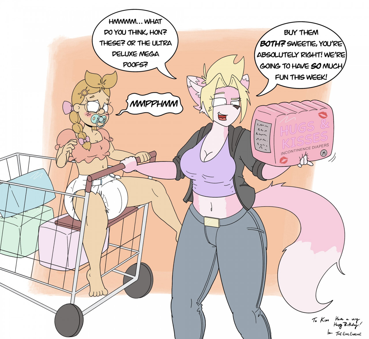 Diaper Shopping by evilengine -- Fur Affinity [dot] net