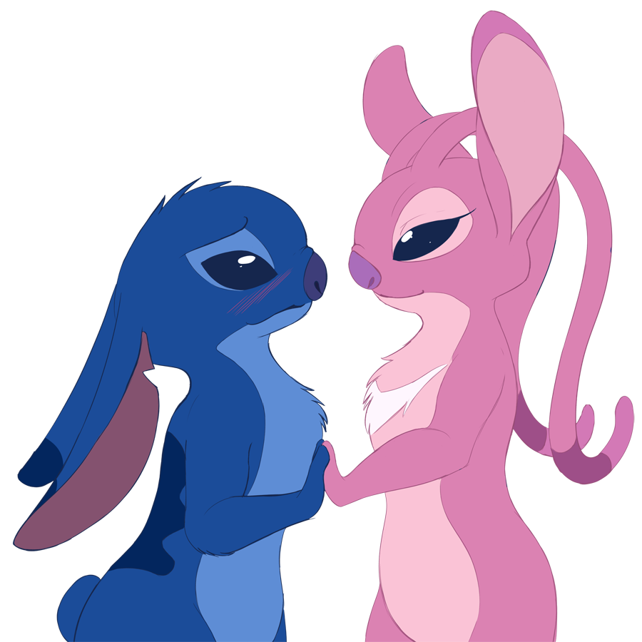 Stitch and Angel by dragonkingeevee on DeviantArt