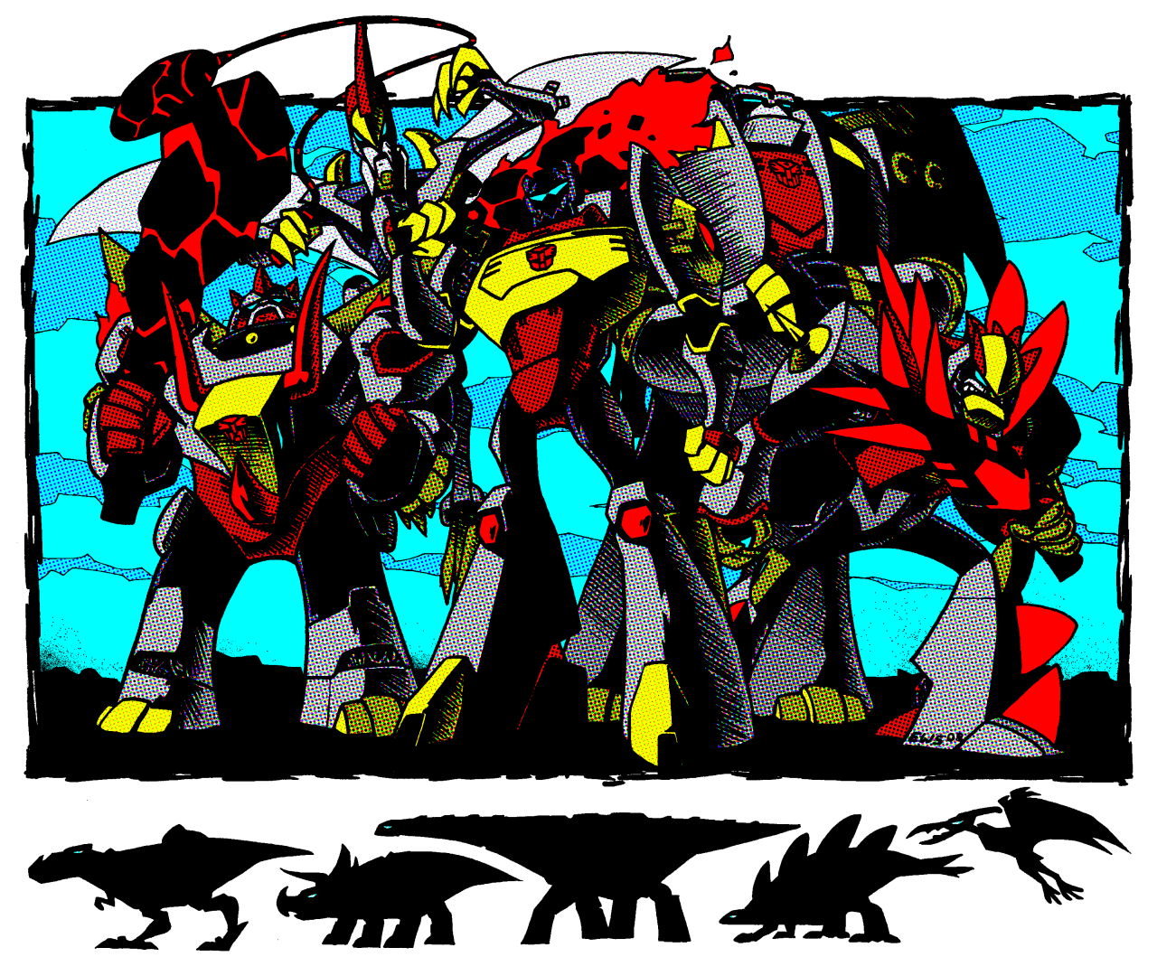 Animated/Comic Dinobots by EWS -- Fur Affinity [dot] net