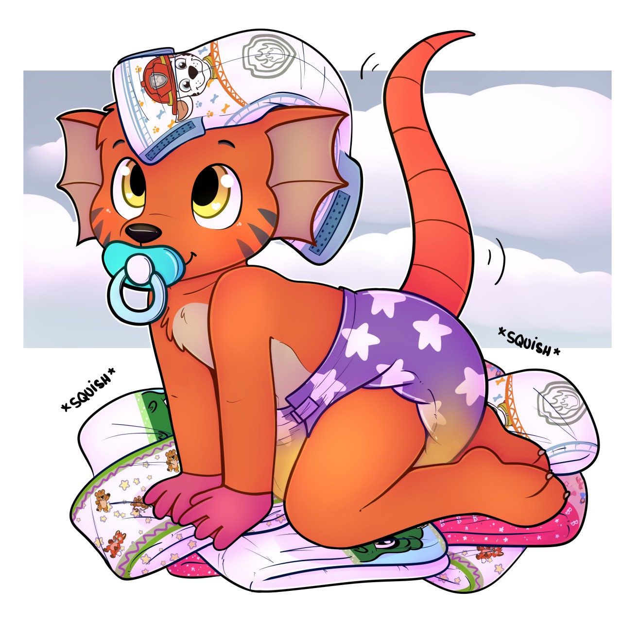 Some of Tio's favorite diapers(wet Tio) by Experiment626 -- Fur