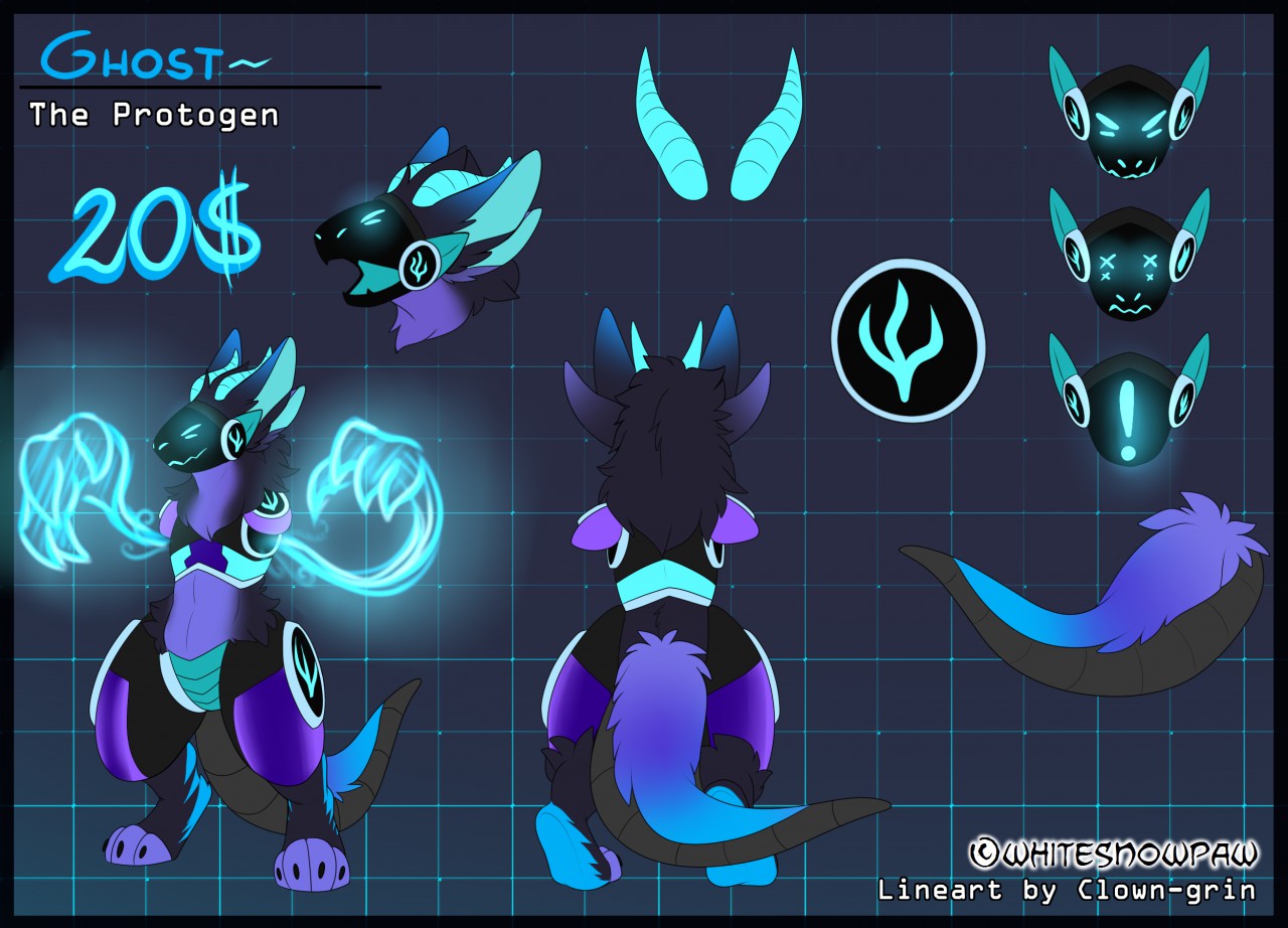 Pixilart - protogen mask base by LazzyPest