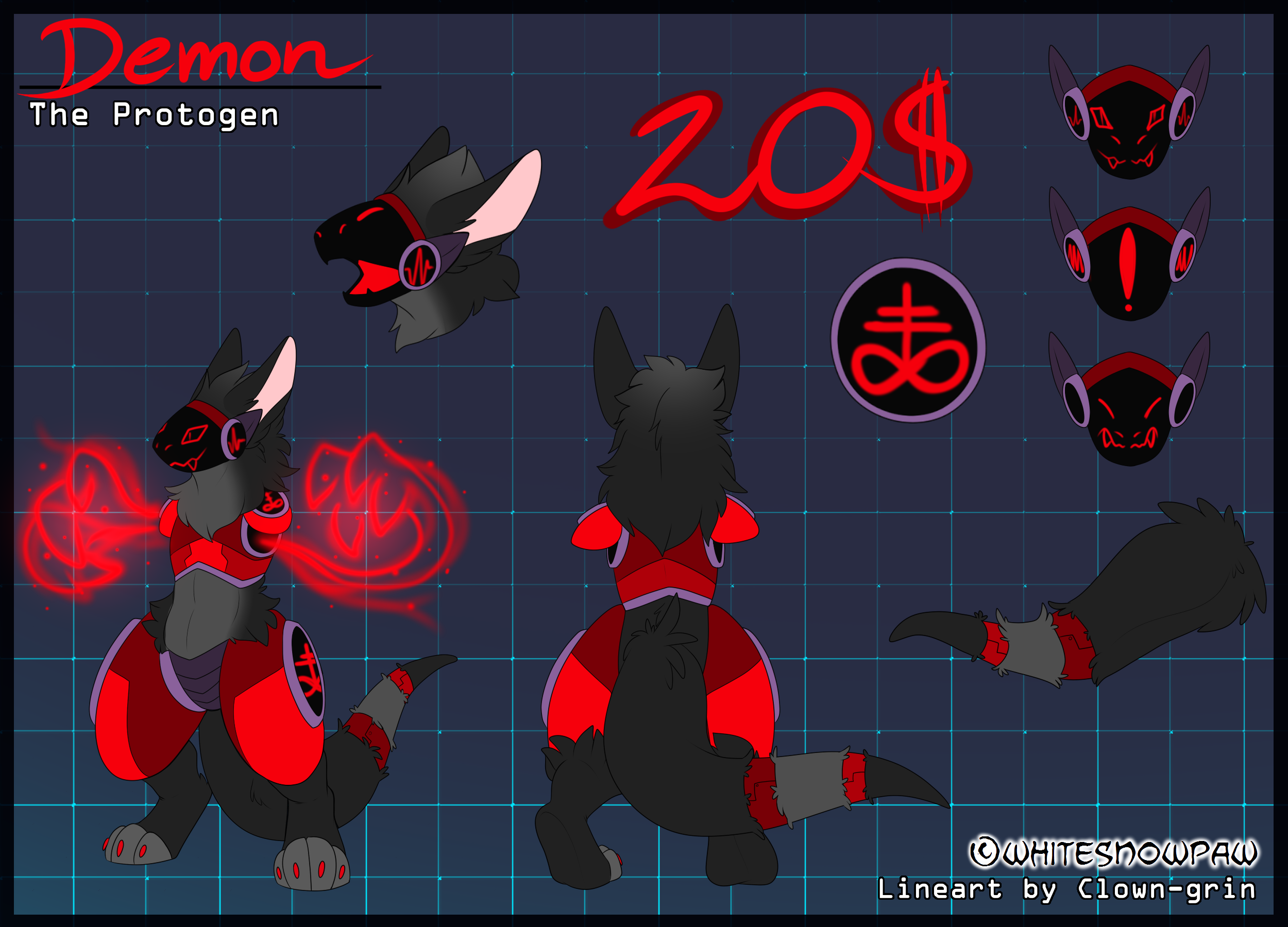 Protogen Mask Base by dfdcostumes -- Fur Affinity [dot] net