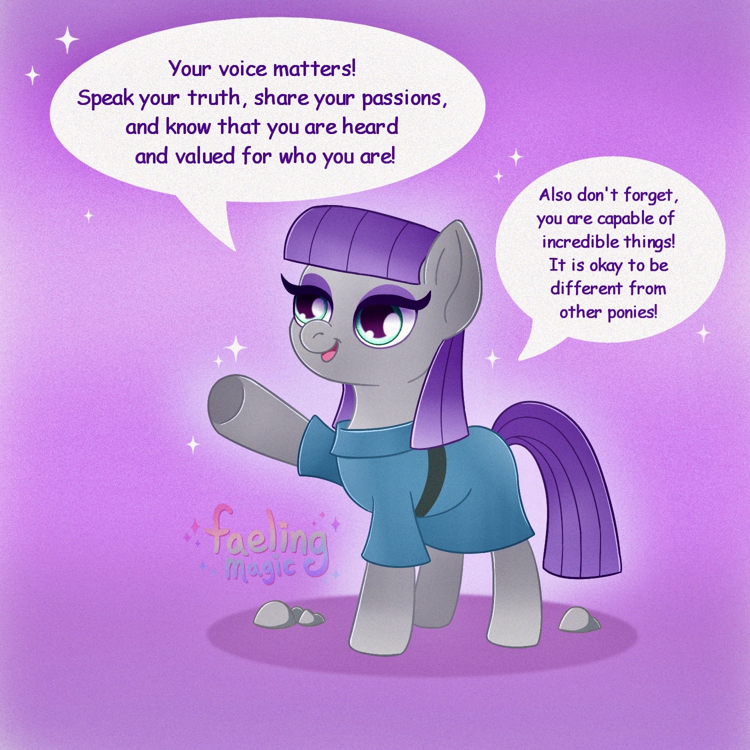 Maud Pie ~ Your Voice Matters! by Faelingmagic -- Fur Affinity [dot] net