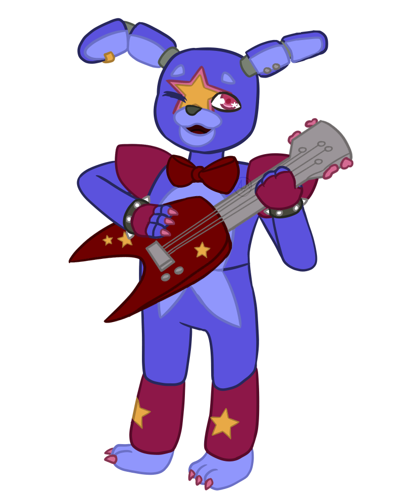 O GLAMROCK BONNIE no Five Nights at Freddy's Security Breach. 