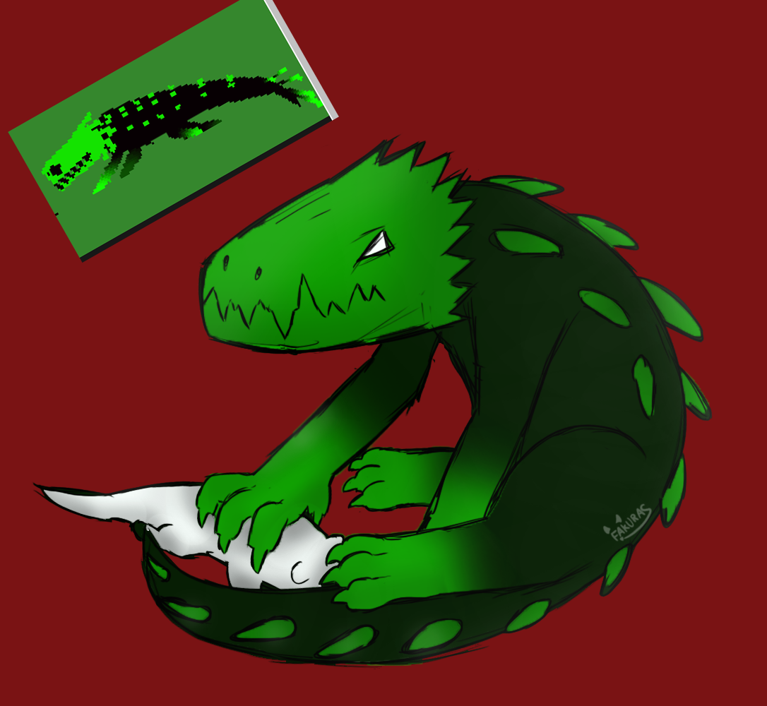 Green And Red Lizard Art Green And Red Lizard Art