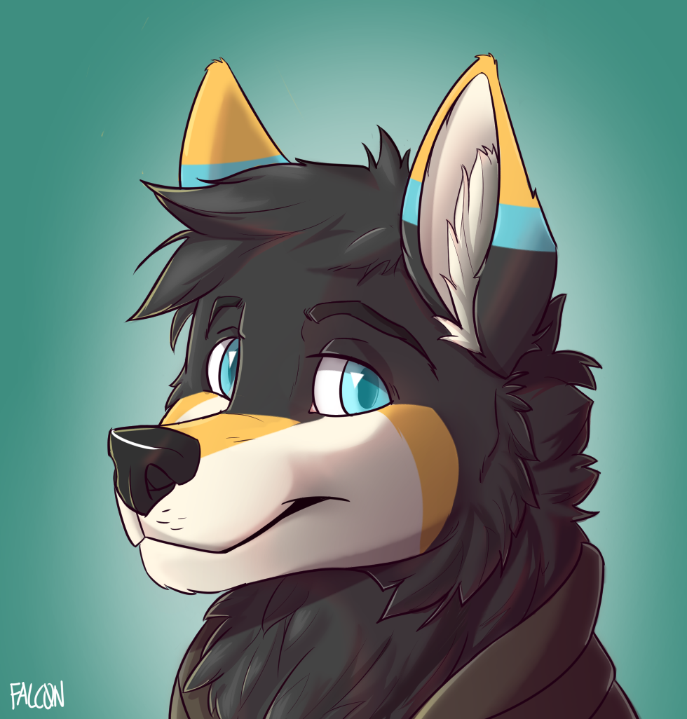 Falcon Headshot by FalconN -- Fur Affinity [dot] net