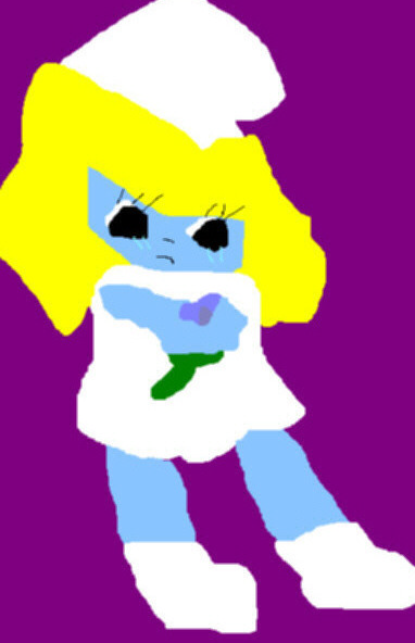 Smurfette Crying Ms Paint by Falconwolf -- Fur Affinity [dot] net